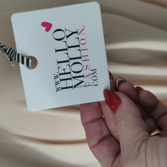 NWT Hello Molly Rose Gold Hi Lo Mardi Gras Ball - Picture 10 of 11